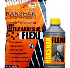 RAKSHAK TILE FLEXI (GREY & WHITE ) TWO COMPONENT FLEXIBLE ADHESIVE